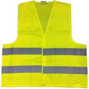 ARMILLA Mod. P101E ECO Groc Alta visibilitat Amb Bandes Retroreflectants Cosides